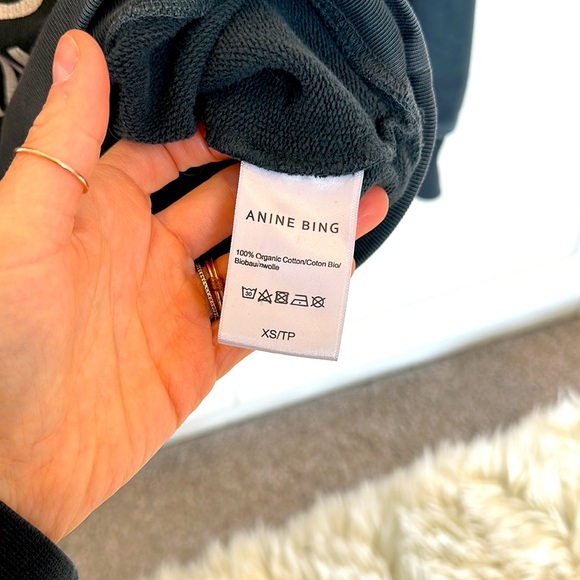 ANINE BING Sweatshirt City Love NWOT XS - Picture 6 of 10